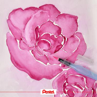 Pentel ecsettoll üres 10ml víztartállyal \'S\' kicsi heggyel
